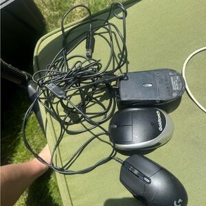 Black and Silver Wired Mouse